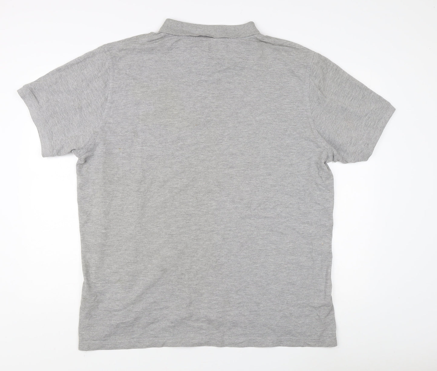 Pierre Cardin Men's Grey 4XL Short Sleeve Polo