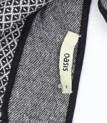 Oasis Women's Black Sheath Dress M Geometric Elegant