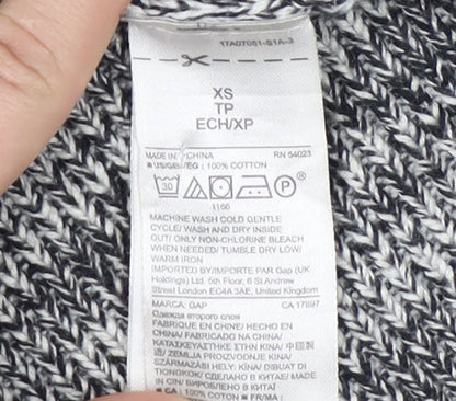 GAP Women's Grey Cable-Knit Pullover Jumper XS