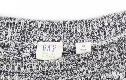 GAP Women's Grey Cable-Knit Pullover Jumper XS