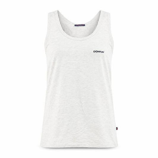 Donnay Unisex White Tank Top M Scoop Neck Activewear