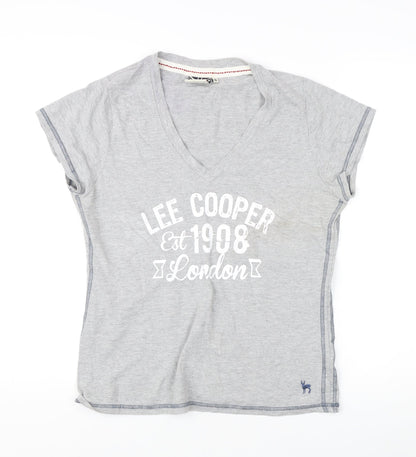 Womens UK Size 16 Lee Cooper Grey  T-Shirt