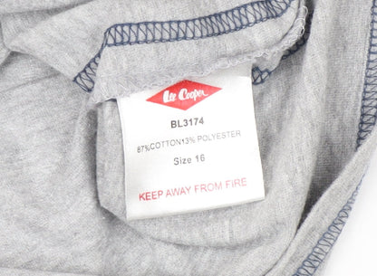 Womens UK Size 16 Lee Cooper Grey  T-Shirt