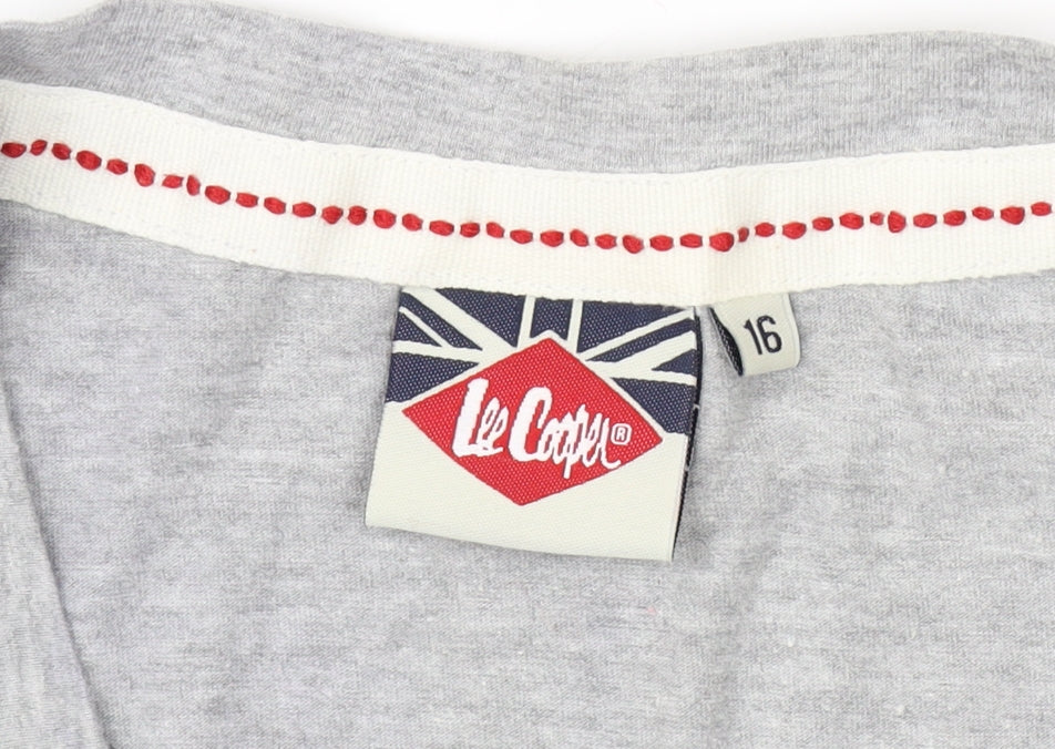 Womens UK Size 16 Lee Cooper Grey  T-Shirt