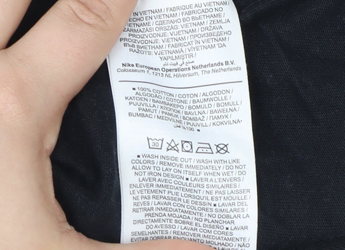 Nike Women's Black Crew Neck T-Shirt Size S