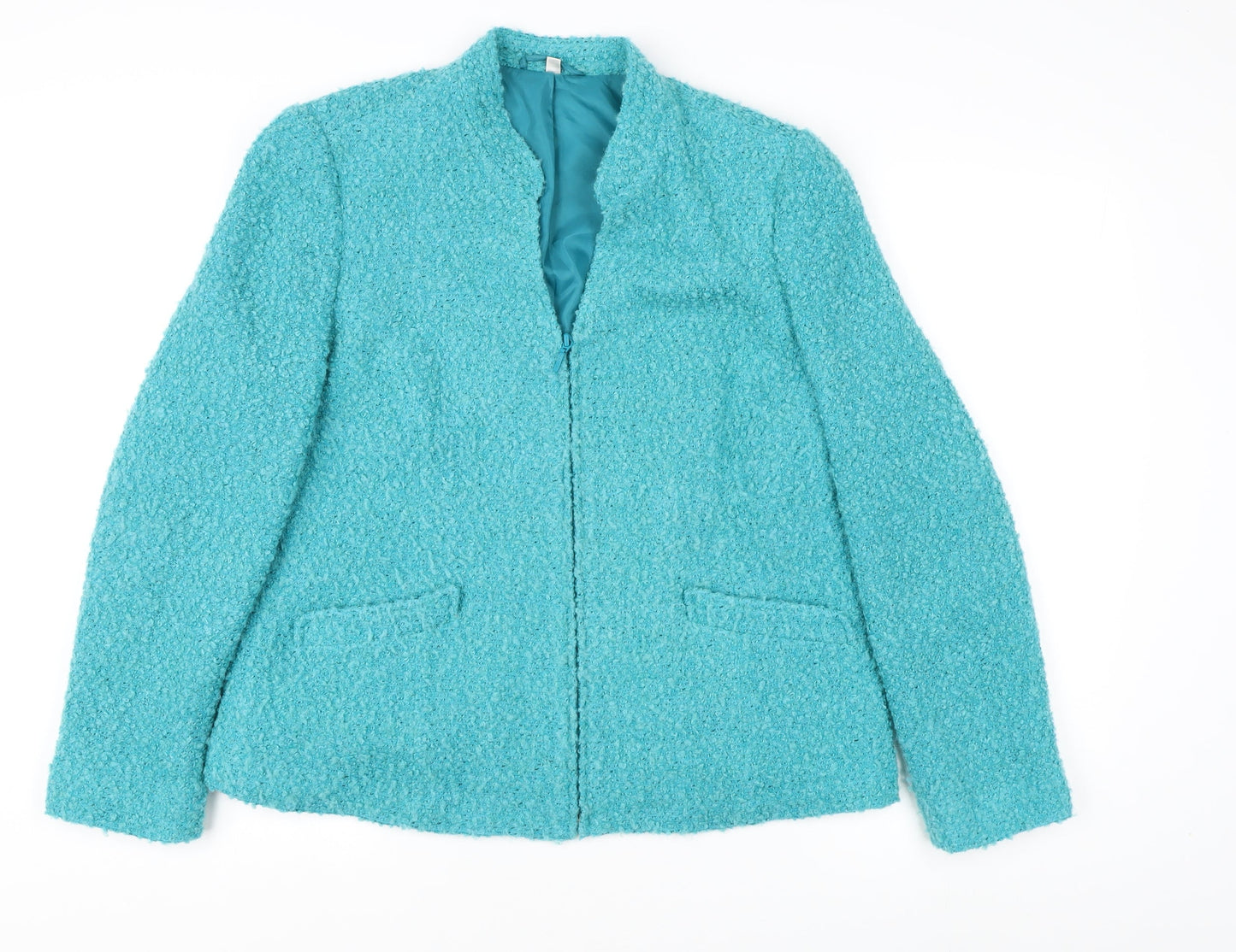 Womens UK Size 16 EWM Blue Basic Jacket