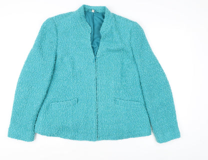 Womens UK Size 16 EWM Blue Basic Jacket