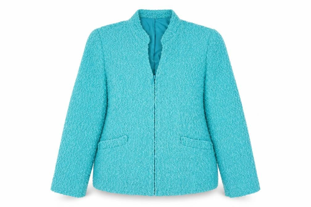 Womens UK Size 16 EWM Blue Basic Jacket