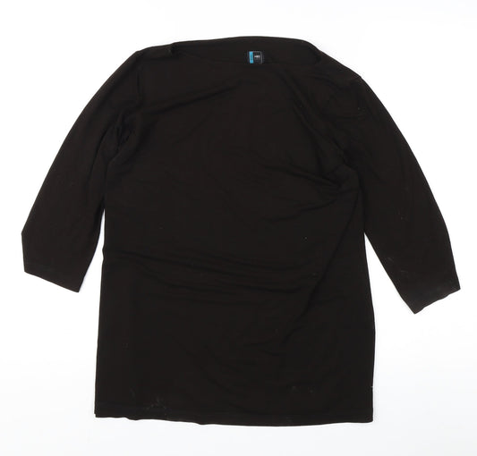 Womens UK Size 10 Daniel Hechter Black  T-Shirt