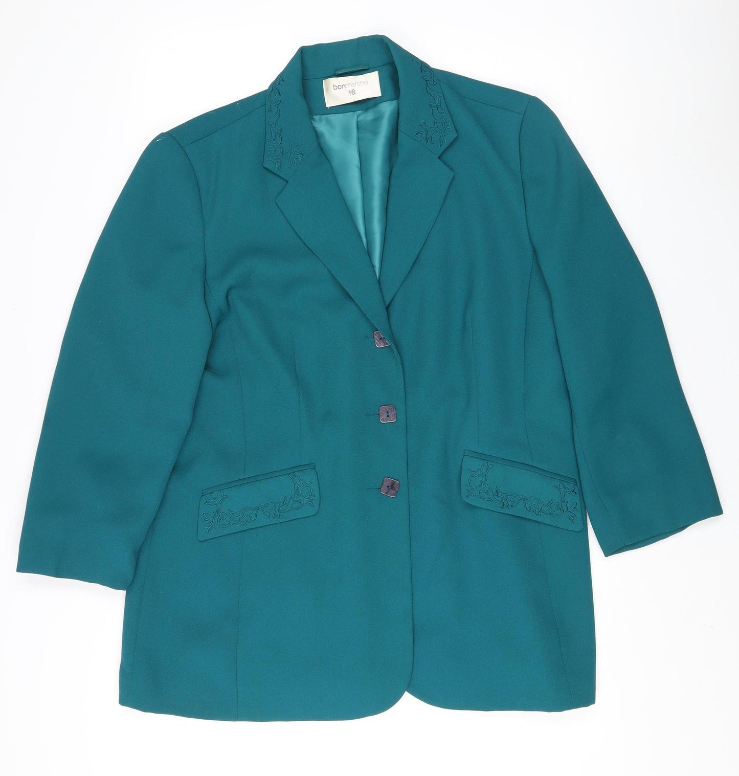 Bonmarché Green Blazer Women Size 18, Business Look