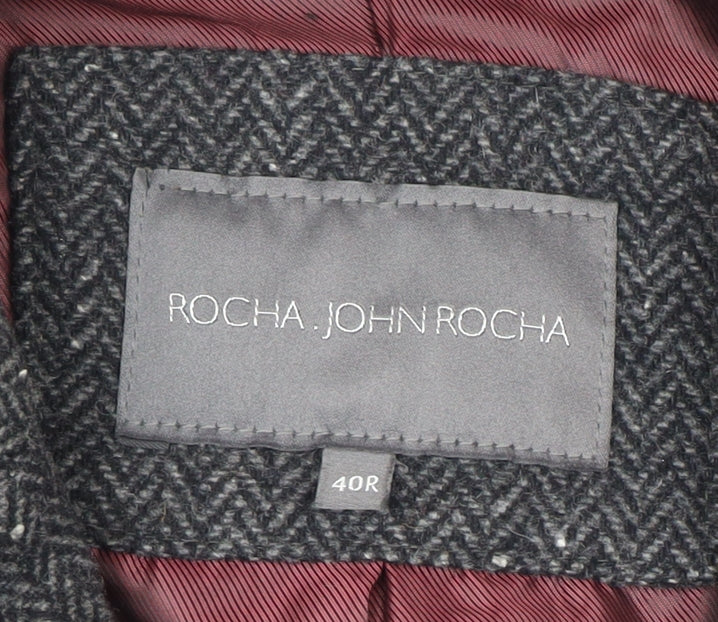 Rocha John Rocha Women's Black Tweed Blazer Size 12