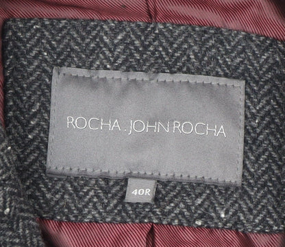 Rocha John Rocha Women's Black Tweed Blazer Size 12