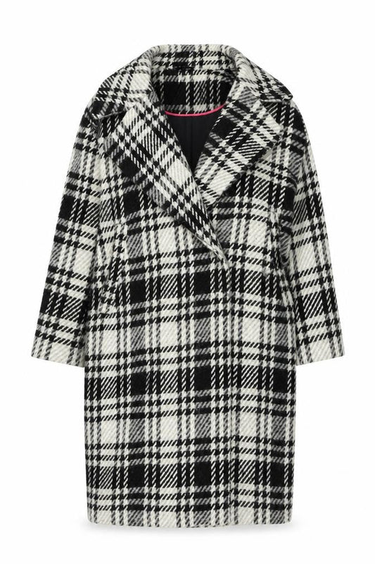 Womens UK Size XS Zara Basic Multicoloured Overcoat