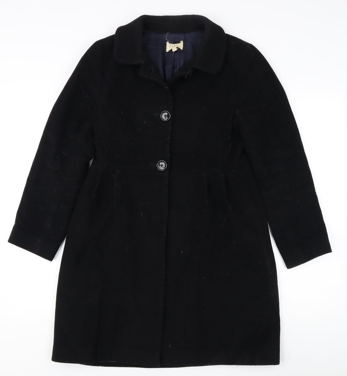 Pablo Black Wool Women's Coat Size 10