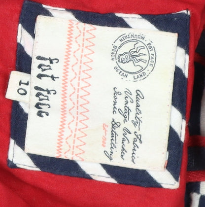 Fat Face Women's Red Hooded Jacket Size 10