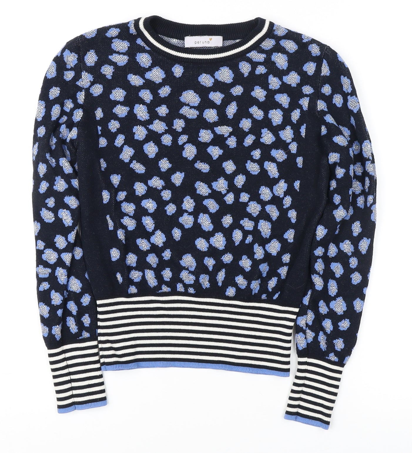 Womens UK Size 8 Marks and Spencer Blue Pullover Jumper
