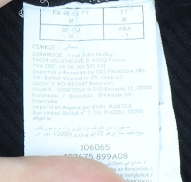 Womens UK Size M Pimkie Black Jumper Jumper