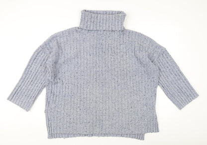 Womens UK Size 2 French Connection Grey Pullover Jumper