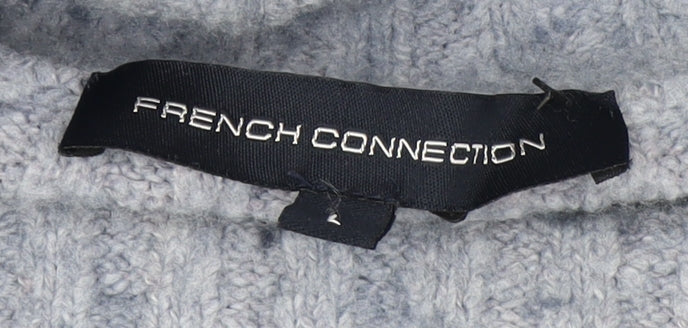 Womens UK Size 2 French Connection Grey Pullover Jumper