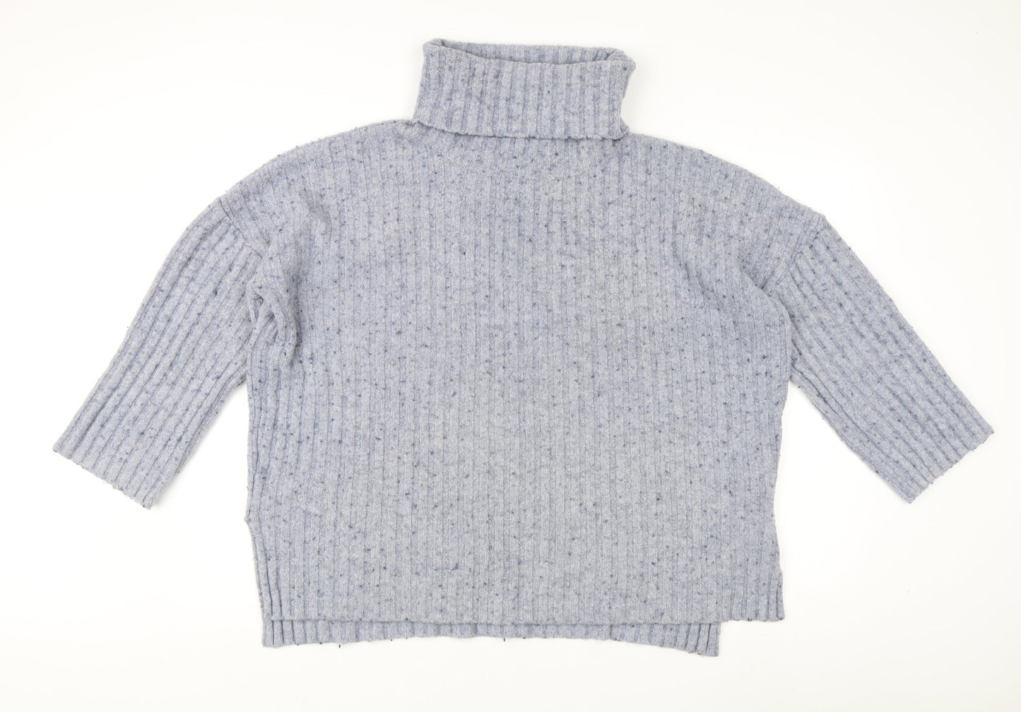 Womens UK Size 2 French Connection Grey Pullover Jumper