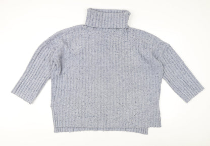 Womens UK Size 2 French Connection Grey Pullover Jumper