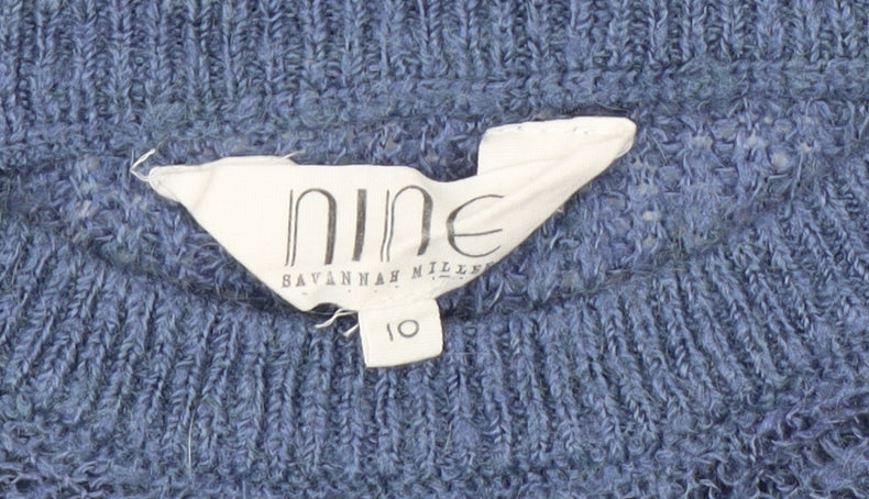Womens UK Size 10 Nine by Savannah Miller Blue Pullover Jumper