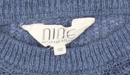 Womens UK Size 10 Nine by Savannah Miller Blue Pullover Jumper