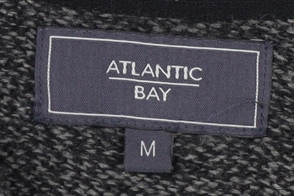 Atlantic Bay Men's Grey Full Zip Jumper, Size M