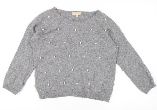 Womens UK Size L Benedetta B. Grey Pullover Jumper