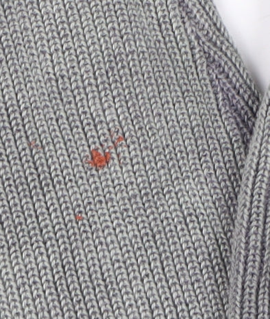 Topman Men's Grey Cotton Pullover Jumper - M, Crew Neck