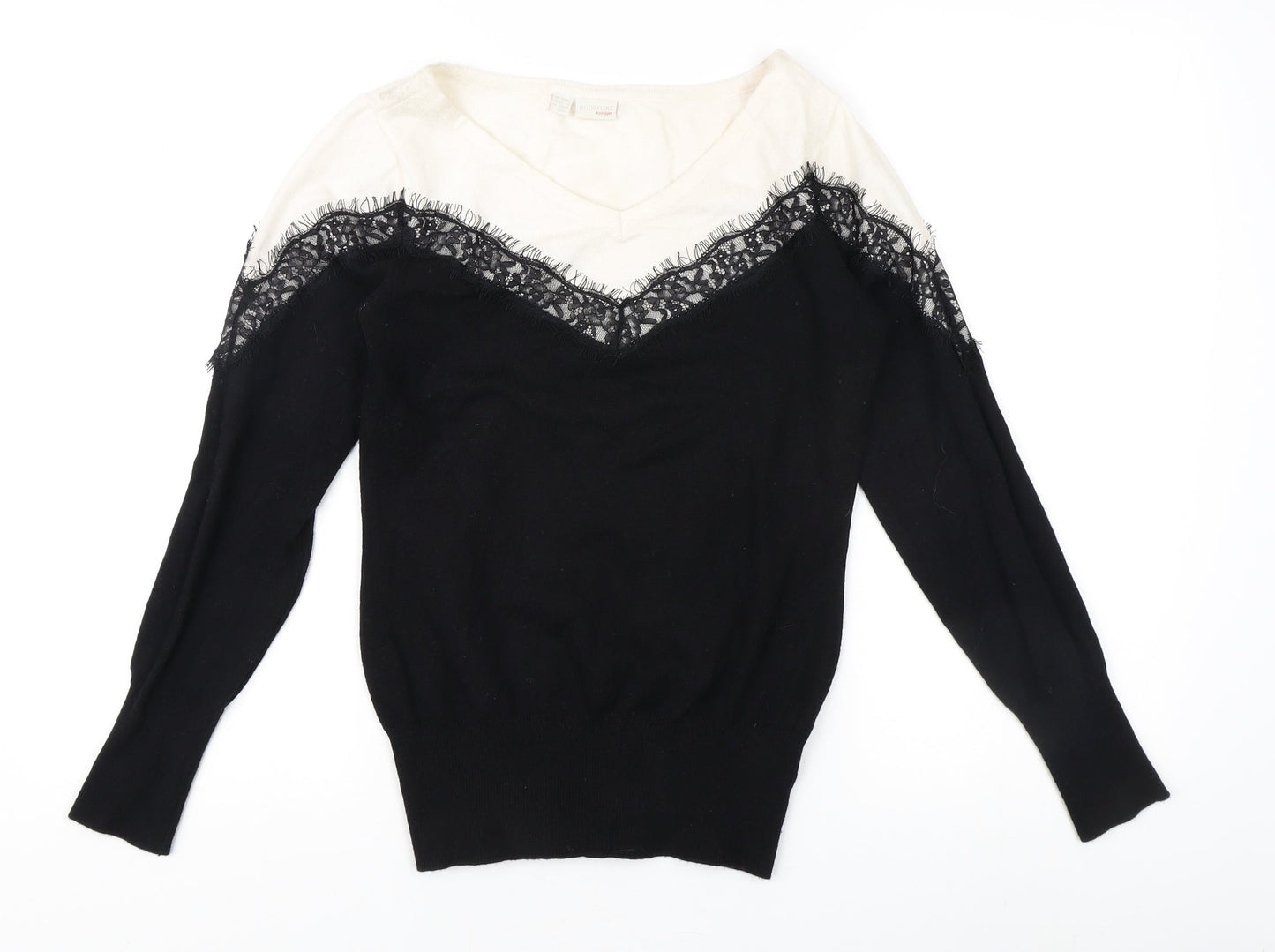 Womens UK Size 12 Body Flirt Black Pullover Jumper