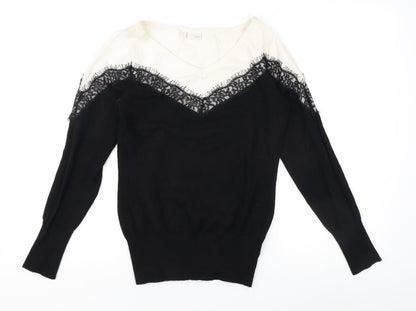 Womens UK Size 12 Body Flirt Black Pullover Jumper