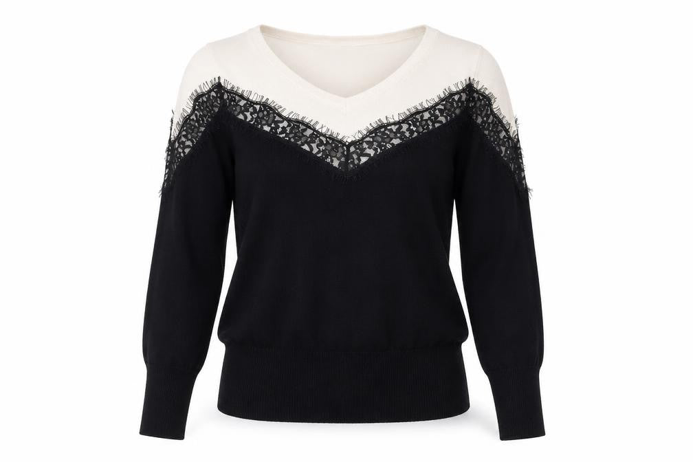 Womens UK Size 12 Body Flirt Black Pullover Jumper