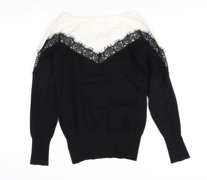 Womens UK Size 12 Body Flirt Black Pullover Jumper