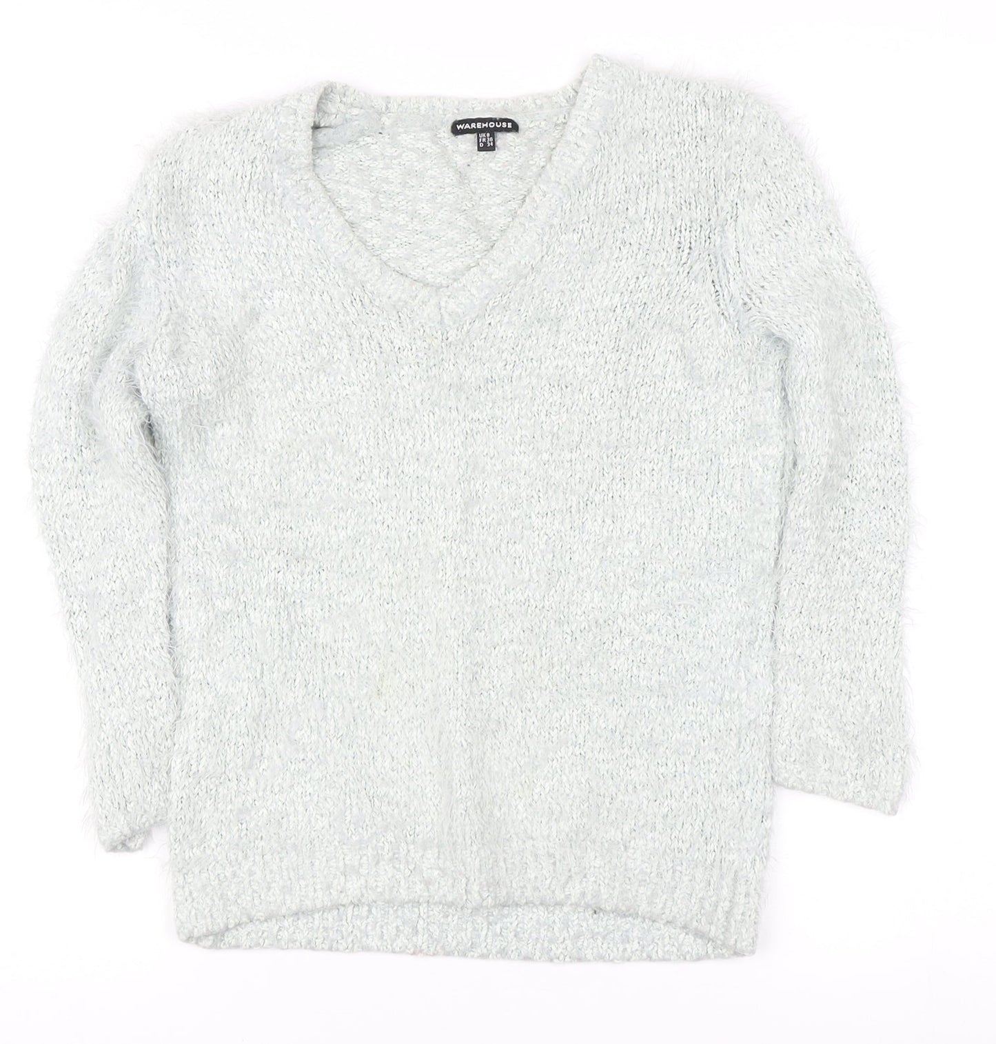 Womens UK Size 8 Warehouse Ivory Pullover Jumper