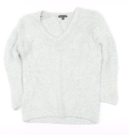 Womens UK Size 8 Warehouse Ivory Pullover Jumper
