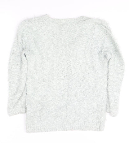 Womens UK Size 8 Warehouse Ivory Pullover Jumper
