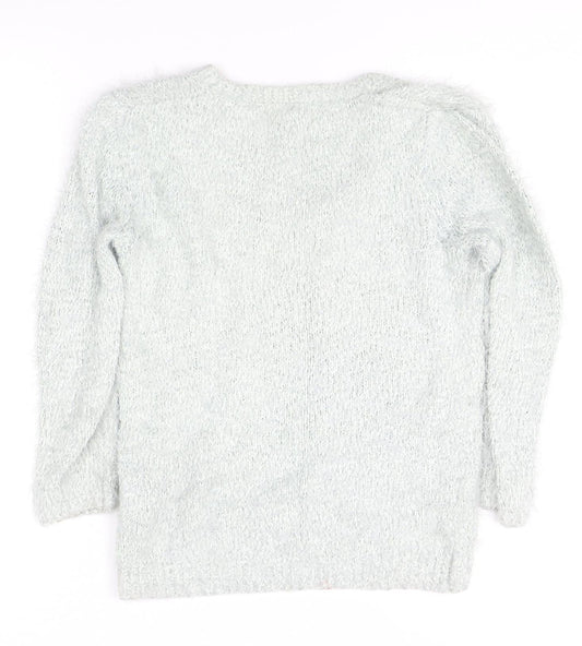 Womens UK Size 8 Warehouse Ivory Pullover Jumper