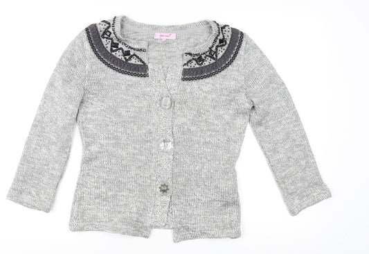 Womens UK Size S Marks and Spencer Grey Cardigan Jumper