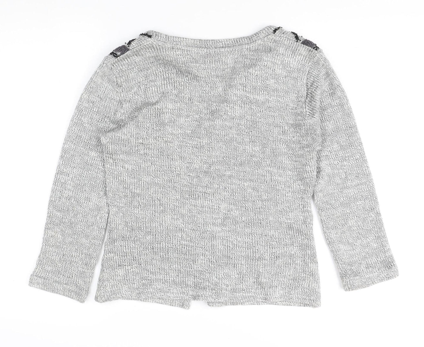 Womens UK Size S Marks and Spencer Grey Cardigan Jumper