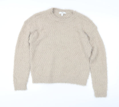 Womens UK Size M Marks and Spencer Beige Pullover Jumper