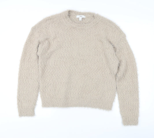 Womens UK Size M Marks and Spencer Beige Pullover Jumper