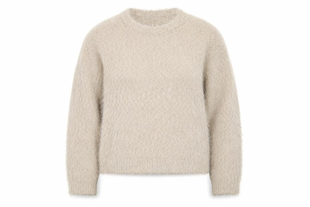 Womens UK Size M Marks and Spencer Beige Pullover Jumper