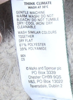 Womens UK Size M Marks and Spencer Beige Pullover Jumper