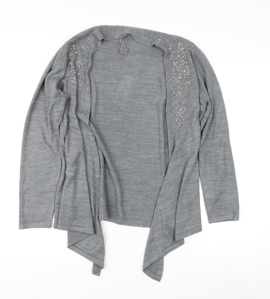 Womens UK Size 14 Marks and Spencer Grey Cardigan Jumper