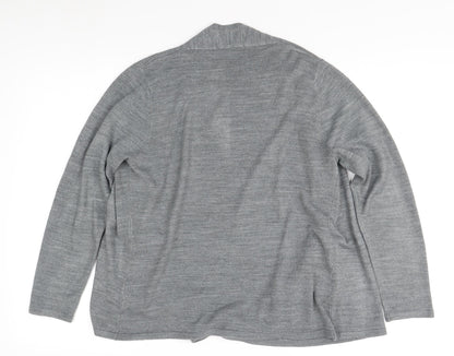Womens UK Size 14 Marks and Spencer Grey Cardigan Jumper