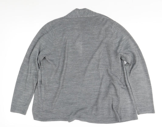 Womens UK Size 14 Marks and Spencer Grey Cardigan Jumper