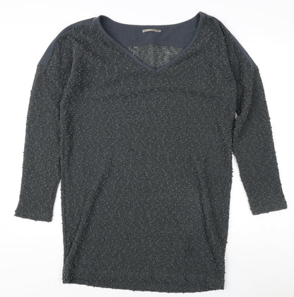 Womens UK Size S Sandwich Grey Pullover Jumper