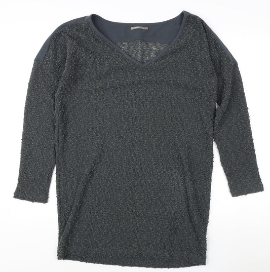 Womens UK Size S Sandwich Grey Pullover Jumper