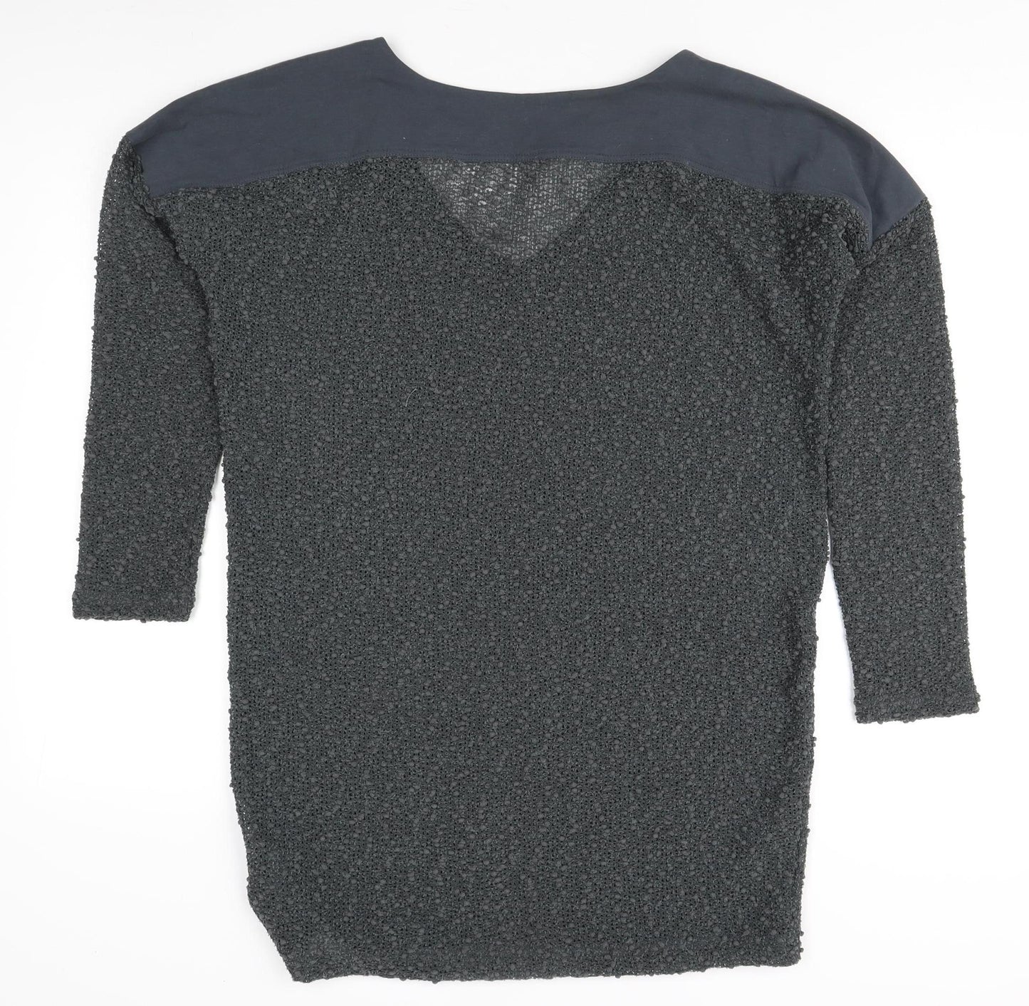 Womens UK Size S Sandwich Grey Pullover Jumper